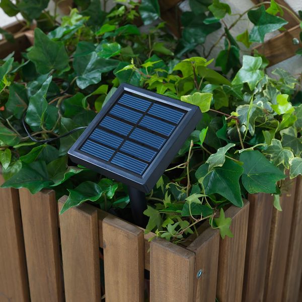 SOLARVET Гирлянда, 24 светодиода - для сада на солнечной батарее/шар белый - фото 3