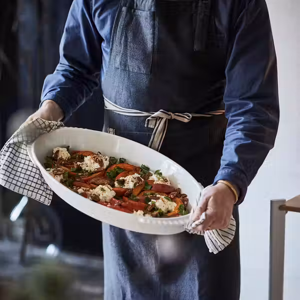 SANDVIVA Фартук - темно-серый 69x85 см - схема-чертеж с размерами