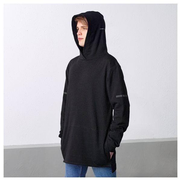 Толстовка СПЭНСТ, черный (XL) - схема-чертеж с размерами