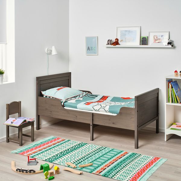 Раздвижная кровать, серо-коричневый 80x200 см IKEA SUNDVIK СУНДВИК 804.601.87 - фото 3