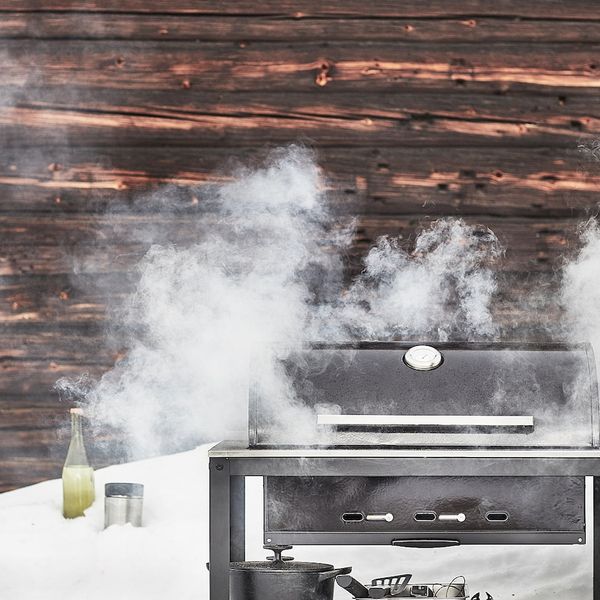 Угольный гриль, черный/нержавеющая сталь для сада 86x61 см IKEA GRILLSKÄR ГРИЛЛЬСКЭР 504.889.13 - фото 3