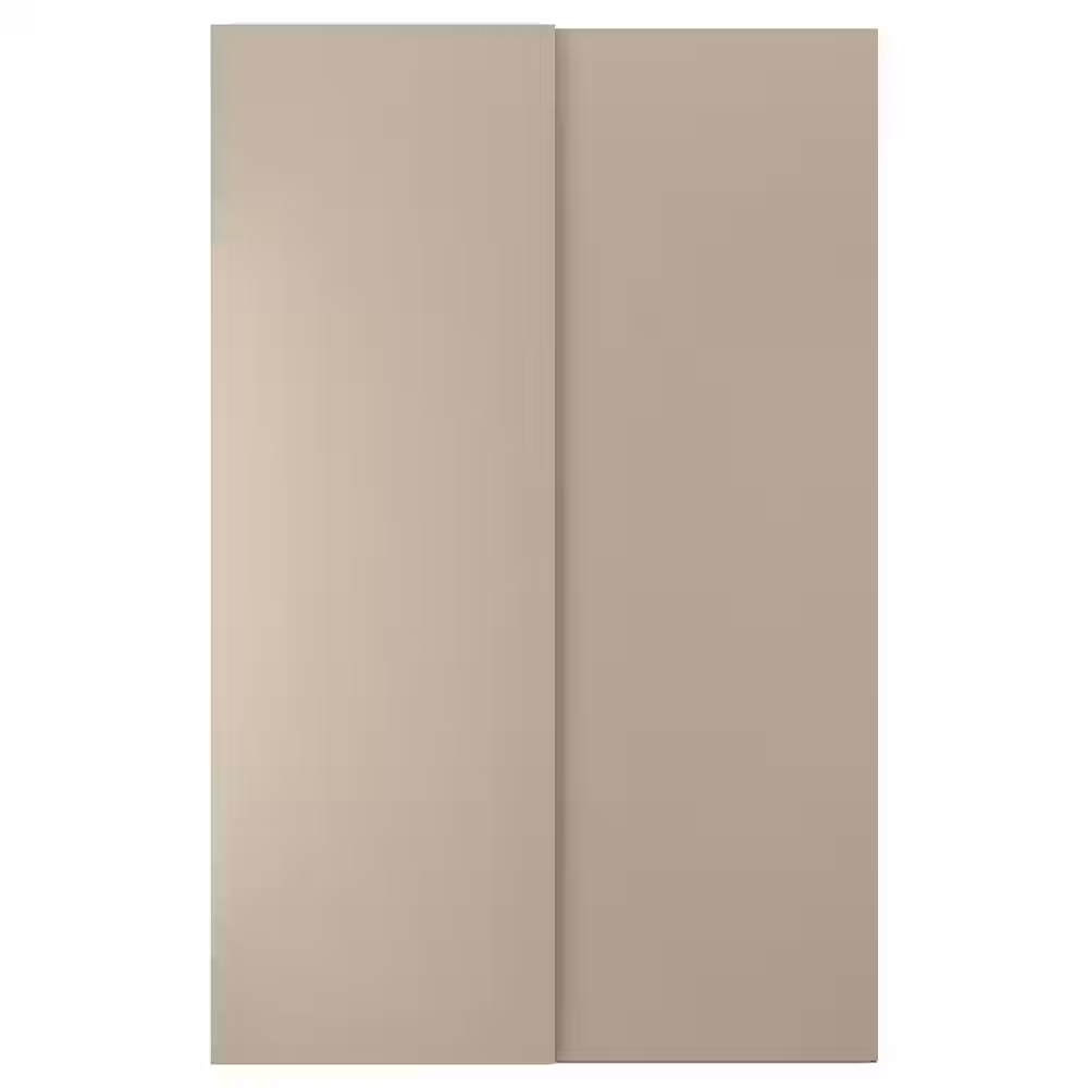 HASVIK Пара раздвижных дверей - серо-бежевый 150x236 см - фото 1