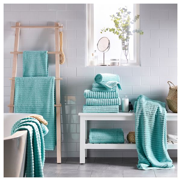 Банное полотенце, бирюзовый, 70x140 см IKEA ФЛОДАРЕН 903.812.98 - фото 2