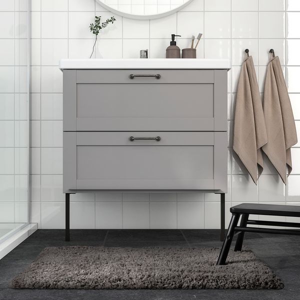IKEA в интерьере ванной - схема-чертеж с размерами