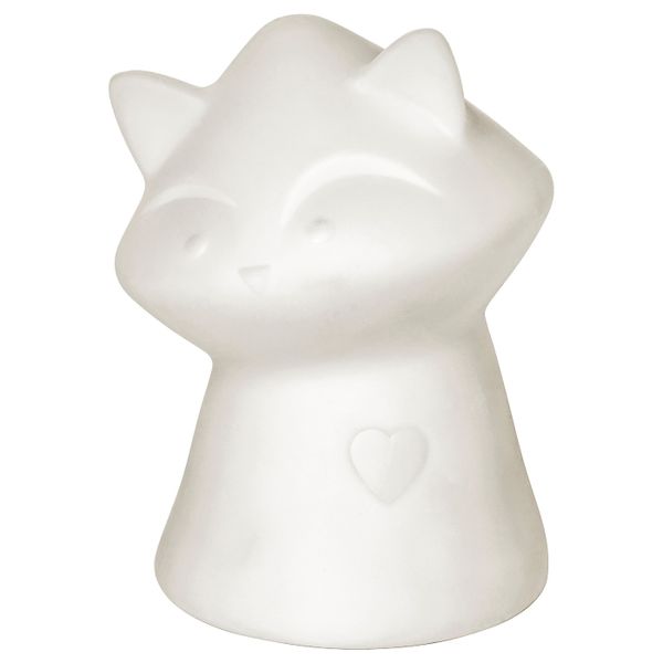 Светодиодный ночник, белый, енот IKEA ЛУРИГА 504.242.71 - фото 1