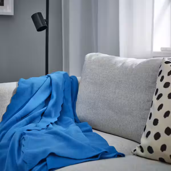 DAGGKÅPOR ДАГГКОПОР Плед - ярко-синий 130x170 см - фото 3