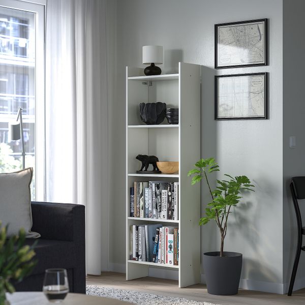 Стеллаж, белый 50x25x160 см IKEA BAGGEBO БАГГЕБО 904.838.81 - фото 3