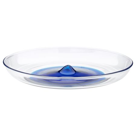 Блюдо СТОКГОЛЬМ 2017, синий, прозрачное стекло (33 см)