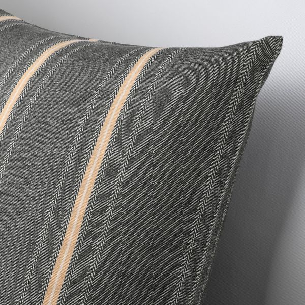 Чехол на подушку, черный-бежевый 50x50 см IKEA STORTIMJAN СТОРТИМЬЯН 105.069.66 - схема-чертеж с размерами