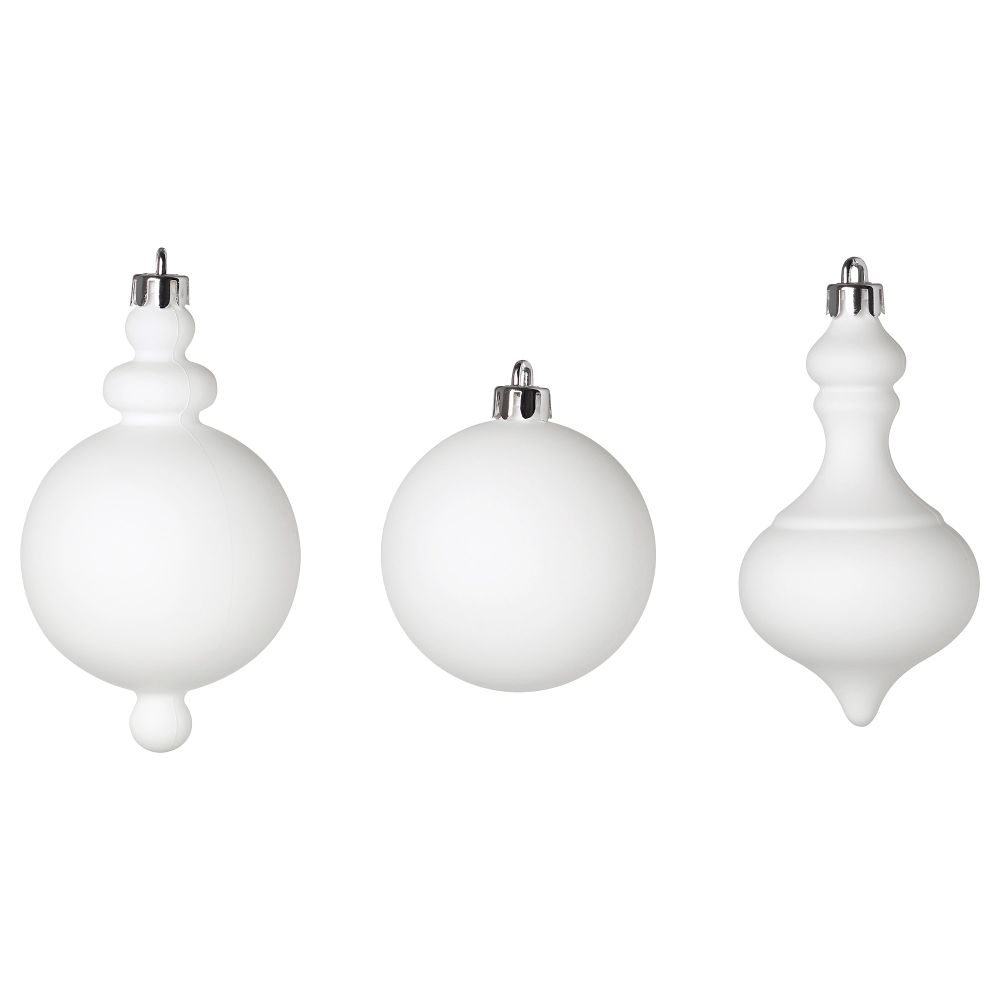 Подвесные украшения, 3 предмета ВИНТЕР 2018, белый - схема-чертеж с размерами