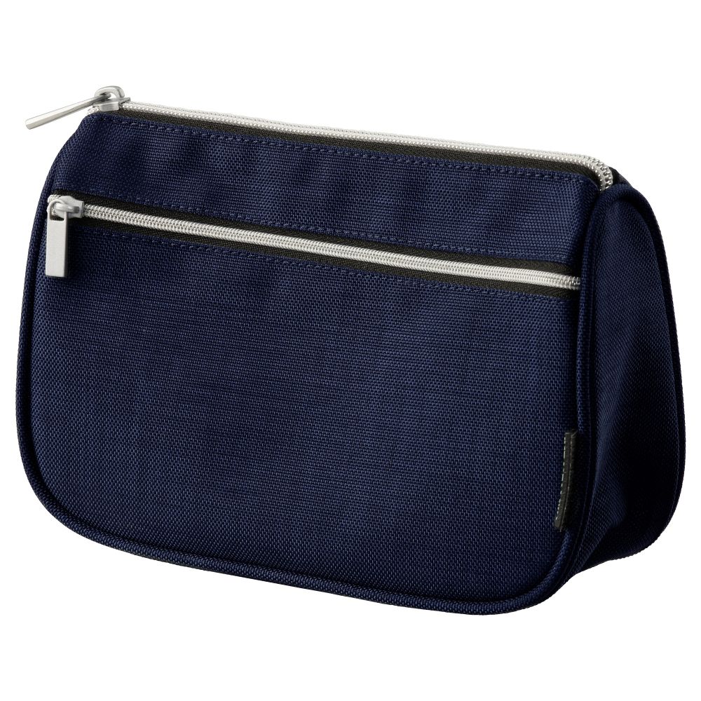 Сумочка для аксессуаров УПТЭККА, темно-синий - схема-чертеж с размерами