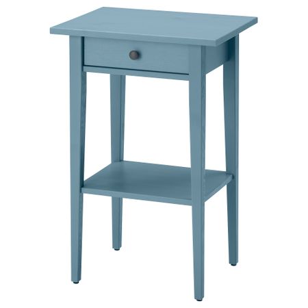 Тумба прикроватная, 46x35 см, синяя морилка IKEA HEMNES ХЕМНЭС 505.739.49