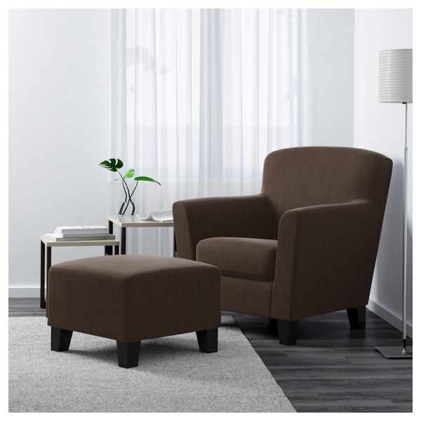 Кресло ЭКЕНЭС, Хенста темно-коричневый - фото 2