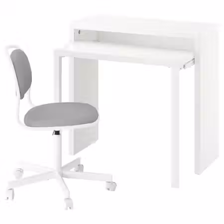 LÄNGDHOPP ЛЭНГДХОПП / ÖRFJÄLL Письменный стол и стул