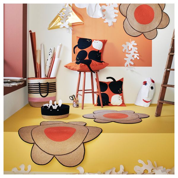 Ковер, в форме цветка неокрашенный IKEA MÄVINN 405.750.48 - фото 4