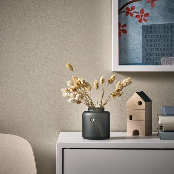 Ваза, серый, 10 см IKEA KONSTFULL КОНСТФУЛЛ 305.865.99 - фото 2