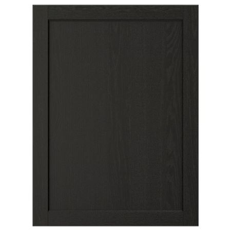 LERHYTTAN Дверь - черная морилка 60x80 см