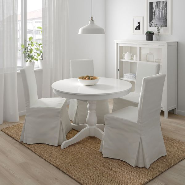 Стол и 4 стула, белый, Блекинге белый, 110 см IKEA ИНГАТОРП / ХЕНРИКСДАЛЬ 492.298.45 - фото 2