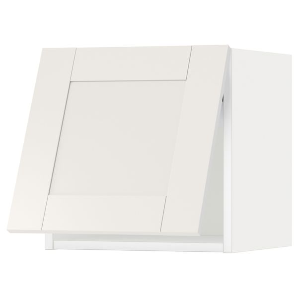 Горизонтальный навесной шкаф МЕТОД, белый, Сэведаль белый - схема-чертеж с размерами