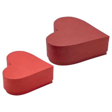 Коробка подарочная, 2 штуки, ручная работа в форме сердца/красный IKEA VINTER 2021 ВИНТЕР 2021 005.040.86