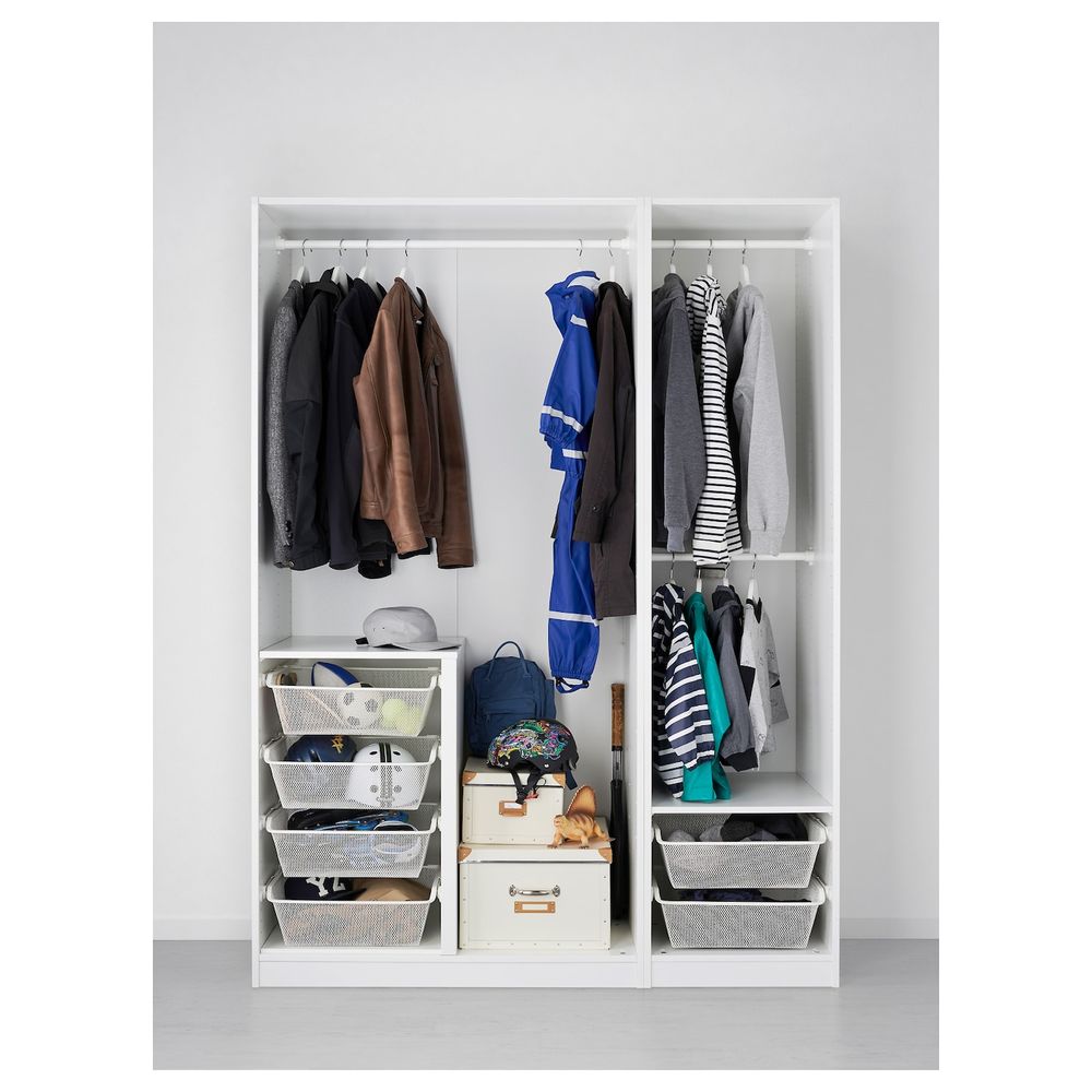 Гардероб, белый, 150x58x201 см IKEA ПАКС 592.487.92 - фото 1