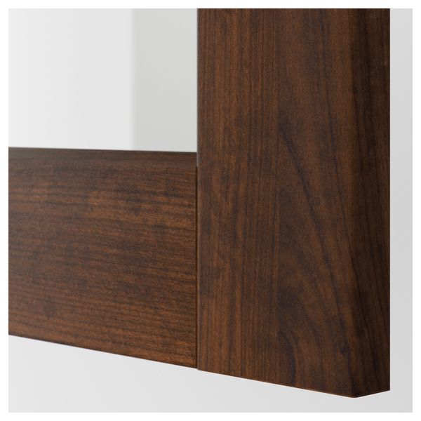 Стеклянная дверь ЭДСЕРУМ, под дерево коричневый - фото 2