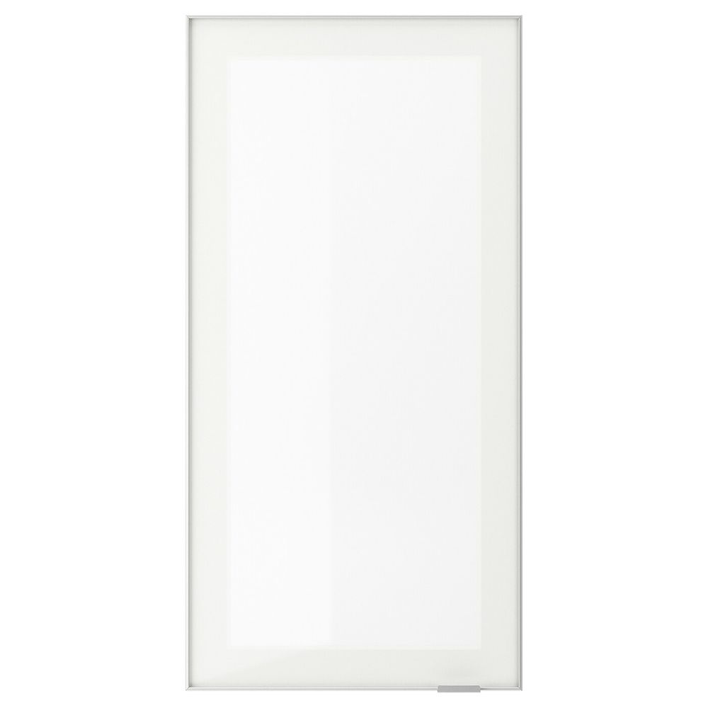 Стеклянная дверь, матовое стекло/алюминий 40x80 см IKEA JUTIS ЮТИС 403.873.49 - фото 1