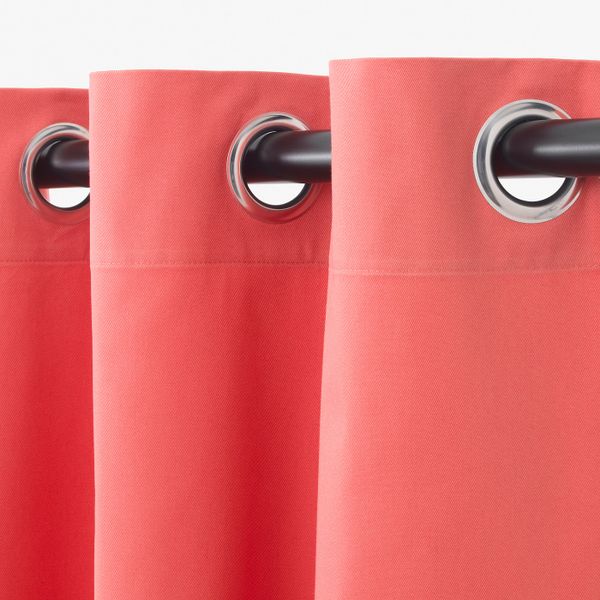 Затемняющие гардины, 2 шт., светлый коричнево-красный 145x300 см IKEA MERETE МЕРЕТЕ 004.436.82 - схема-чертеж с размерами