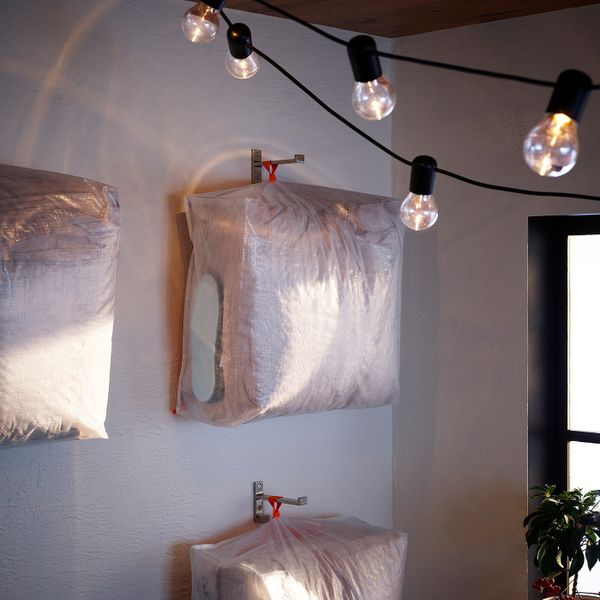 Крючок, алюминий 9 см IKEA BJÄRNUM БЬЕРНУМ 703.759.48 - схема-чертеж с размерами