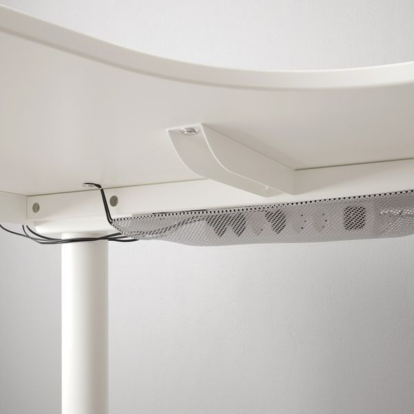 Угловой письменный стол лев/трансф, белый 160x110 см IKEA BEKANT БЕКАНТ 392.786.62 - фото 5