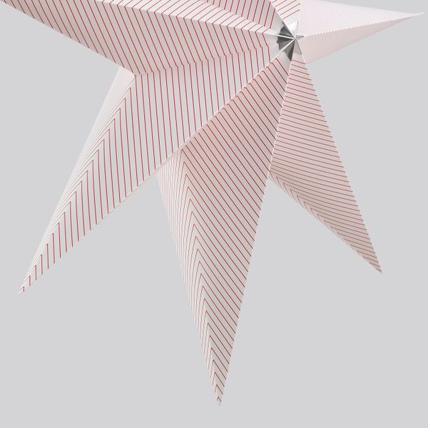 Абажур, в полоску красный, 70 см IKEA СТРОЛА 304.440.05 - фото 2