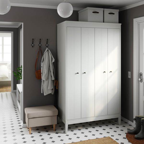 Коробка с крышкой, серый с рисунком, 35x50x30 см IKEA BLÄDDRARE БЛЭДДРАРЕRE БЛЭДДРАРЕ 904.744.00 - фото 4