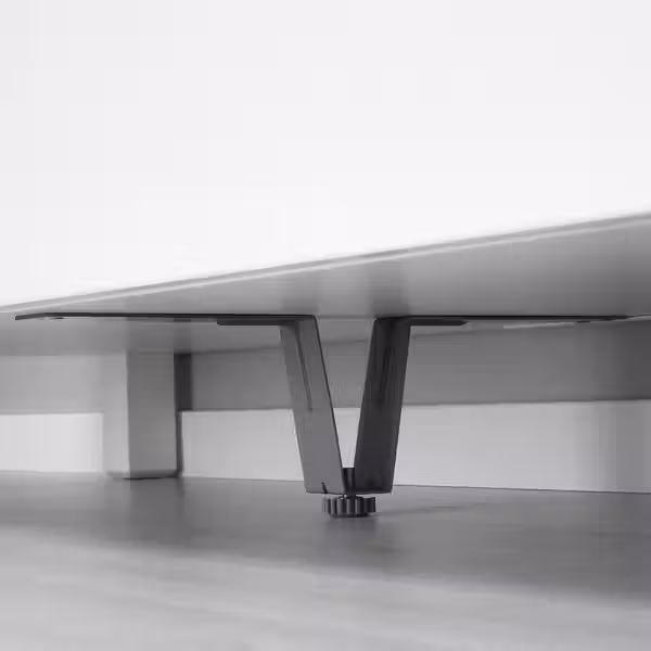 BESTÅ Ножка-подпорка - серый 10 см - схема-чертеж с размерами