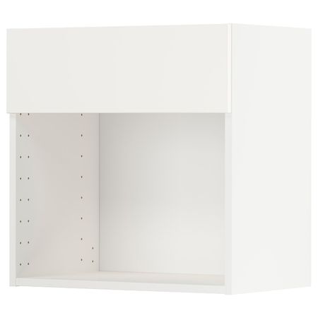 Навесной шкаф для СВЧ-печи, белый/Веддинге белый 60x60 см IKEA METOD МЕТОД 394.163.76