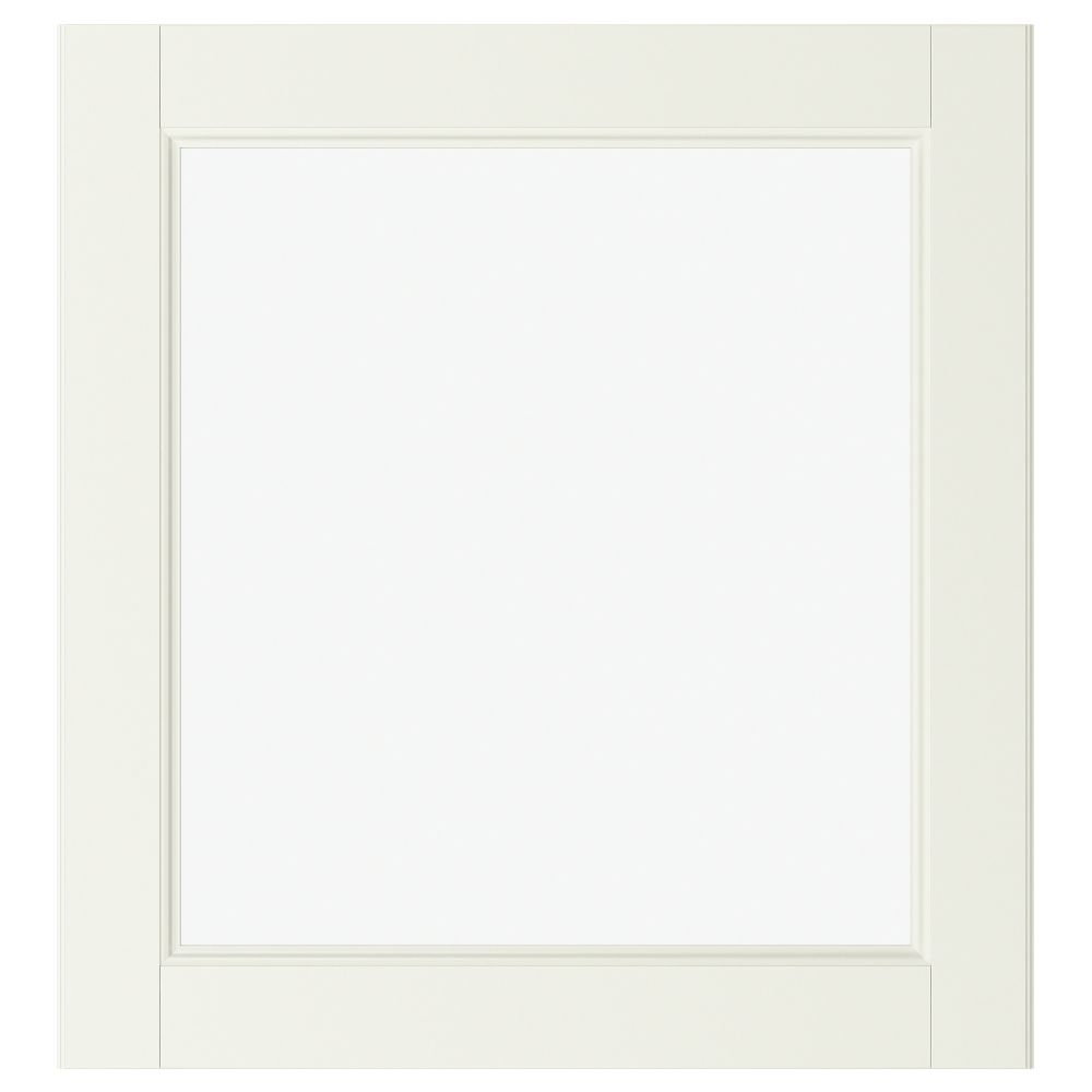 Стеклянная дверь ВАСБУ, белый (60x64 см) - схема-чертеж с размерами