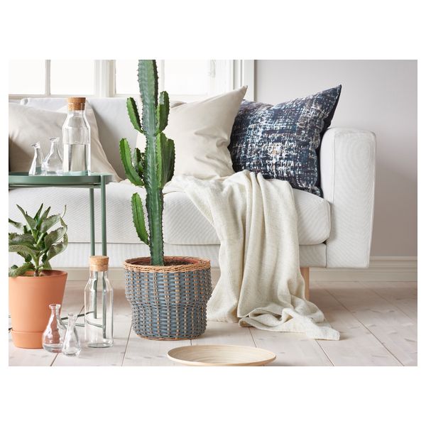 Кашпо СТЕНБЭР, серый - схема-чертеж с размерами