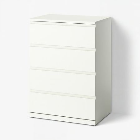 STORKLINTA Комод с 4 ящиками - белый 70x50x98 см
