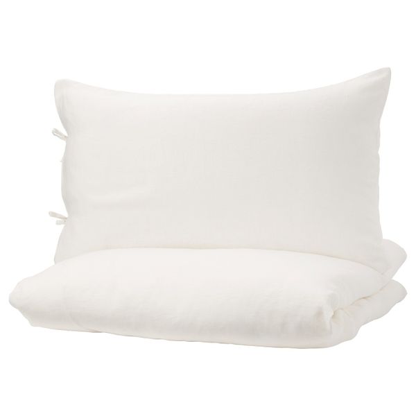 Пододеяльник и 2 наволочки, белый 200x200/50x70 см IKEA ПУДЕРВИВА 403.984.37 - фото 1