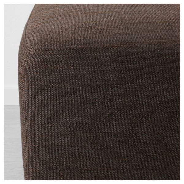 Табурет для ног ЭКЕНЭС, Хенста темно-коричневый - схема-чертеж с размерами