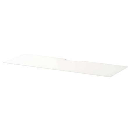 Верхняя панель для ТВ, стекло белый 120x40 см IKEA BESTÅ БЕСТО 703.839.05