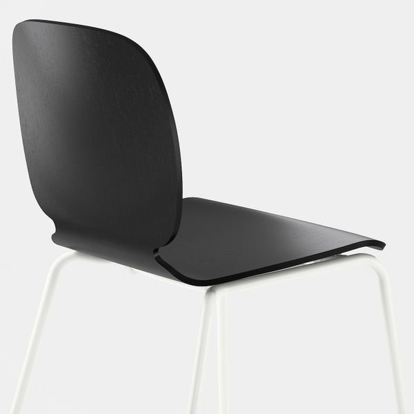 Стул, черный/Брур-Инге белый IKEA SVENBERTIL СВЕН-БЕРТИЛЬ 292.272.58 - фото 5