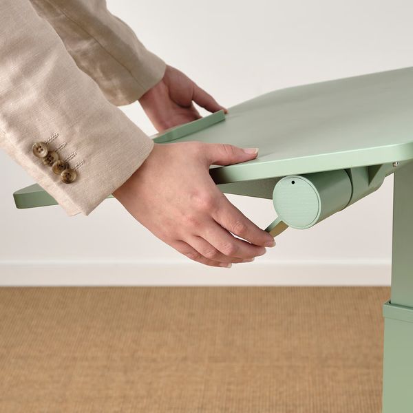 MITTZON Стол для ноутбука, на колесиках - зеленый 66x50 см - фото 12