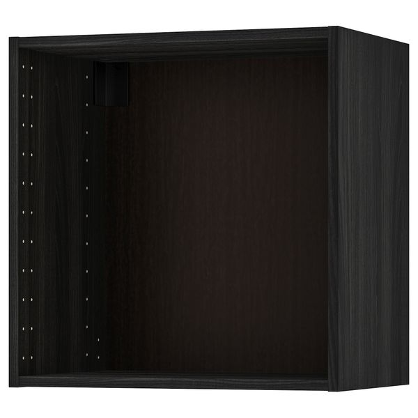 Каркас навесного шкафа, под дерево черный, 60x37x60 см IKEA METOD МЕТОД 702.055.45 - схема-чертеж с размерами