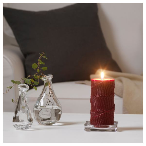 Неароматическая свеча формовая ВИНТЕР 2016, красный (14 см) - схема-чертеж с размерами