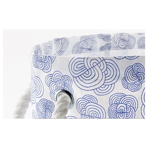 Корзина для белья КЛУНКА, синий/белый (60 л) - фото 2