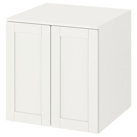 SMÅSTAD / PLATSA Шкаф - белый с рамой/с 1 полкой 60x57x63 см