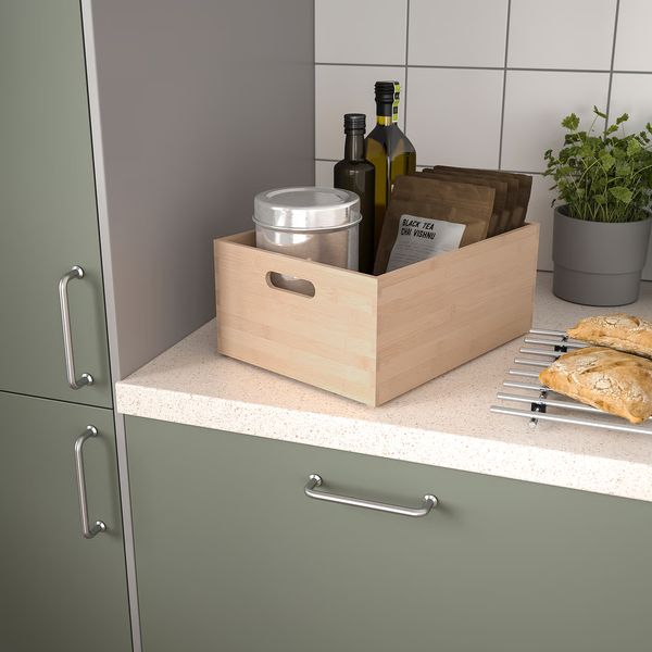 UPPDATERA Контейнер - светлый бамбук 24x32x15 см - фото 2