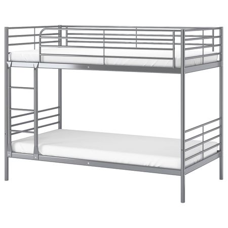 Каркас 2-ярусной кровати, серебристый, 90x200 см IKEA СВЭРТА 703.668.16