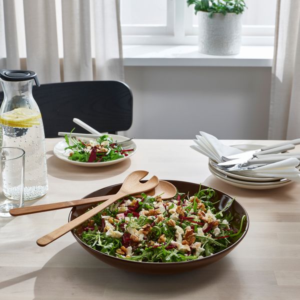 Миска сервировочная, 30 см, полированный коричневый IKEA FÄRGKLAR 805.291.39 - фото 6