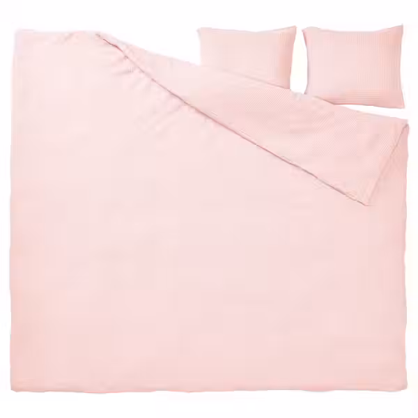 SCHERSMIN ШЕРСМИН Пододеяльник и 2 наволочки - бледно-розовый 240x220/50x60 см - схема-чертеж с размерами